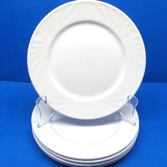 Dudson Olympus Bread Appetizer Plates White 6 3/8" Set of 4 - Picture 1 of 12